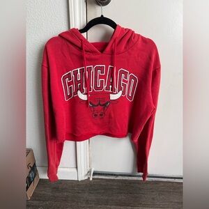 CHICAGO BULLS cropped sweatshirt